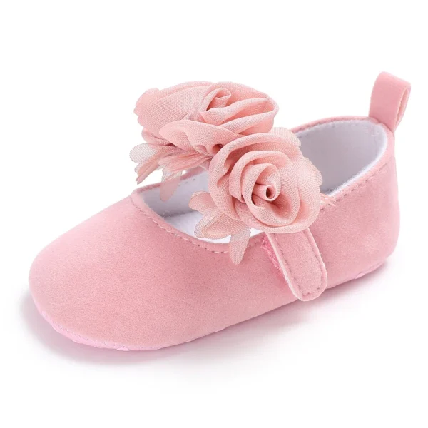 Baby Girls Fashion Lace Lace Solid Color Princess Shoes Comfortable Soft Sole Non-Slip Toddler Shoes White Baptism First Walker - Image 6