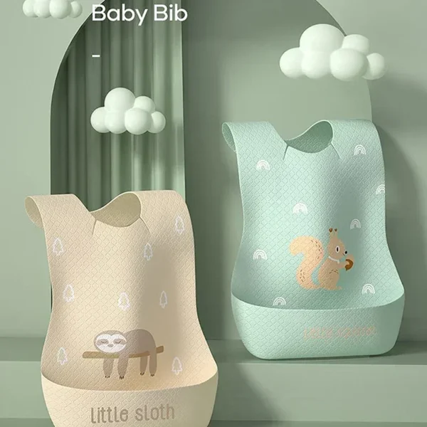 Infant Waterproof Print Bib Super Soft Saliva Pockets Children's Complementary Food Rice Bibs Burp Cloths Baby Items - Image 4