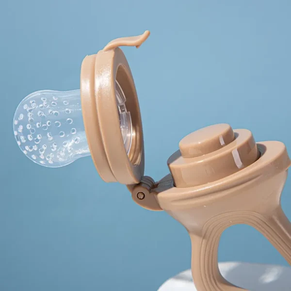 5 in 1 Baby Fruit Feeder with Nipple Set Baby Silicone Mesh Bag Pacifier Fruit and Vegetable Feeder Nursing Toddler Teething Toy - Image 2