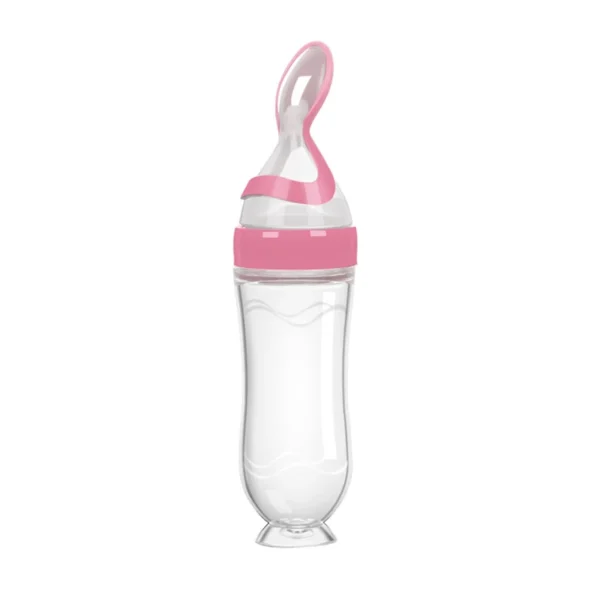 Baby Silicone Squeezing Feeding Bottle Newborn Baby Training Spoon Infant Cereal Food Supplement Feeder Bbay Safe Tableware - Image 6