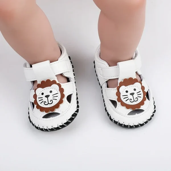 Summer Infant Boy Cartoon Lion Sandals: Comfortable Hollow-out Design, Soft Soled, Anti-slip First Walker Shoes 0-15 Months - Image 6