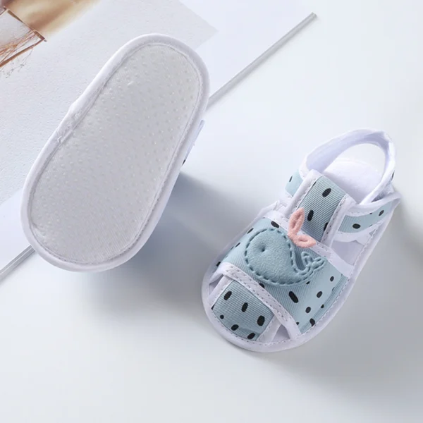 0-12M Newborn Baby Summer Sandals Kids Canvas Shoes Casual Soft Crib Shoes Toddler First Walkers Boys Girls Sandals Crib Newborn - Image 2