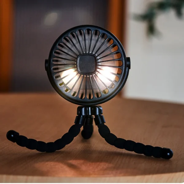 Fan for Cart Stroller Fans Portable Outdoor Fan Clip On for Baby 600mAh USB Rechargeable Handheld Electric Fan for Home 3 Speeds - Image 6