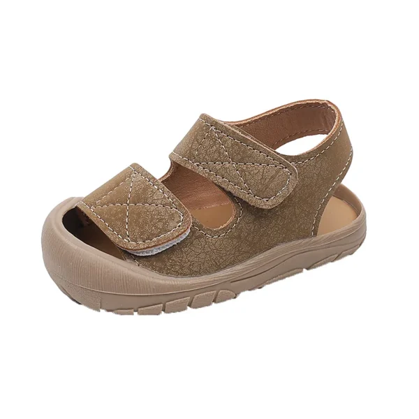 Baby Boy Sandals Summer Beach Shoes Soft PU Leather Infant First Walkers 1-3 Years Little Toddler Casual Sport Sandals - Image 5