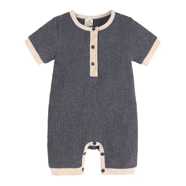 Fashion Solid Color Baby romper Summer Baby Boy Clothes Cotton Linen Short Sleeve Infant Romper Newborn Clothing 3-18 Months - Image 10