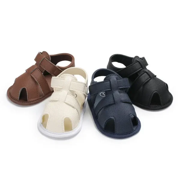 Baby First Walkers Baby 0-18 months Boy Girl Slippers Toddler Kids Nursery School Summer New Leather Shoes - Image 6
