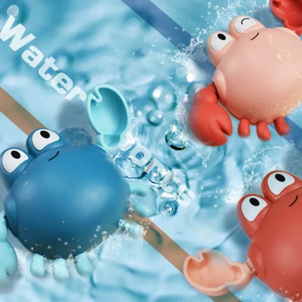 1Pcs Bath Toys Cute Crab Baby Shower Baby Wind Up Swim Play Toy Swimming Pool Accessories Baby Play Beach Water Toys - Image 2