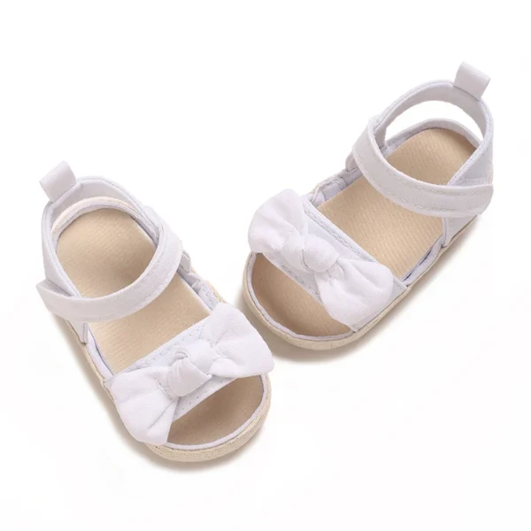 0-18M Baby Cute Butterfly Dew Toe Pre school Summer Sandals Princess Casual Soft Cloth Bottom Non slip Single Shoes Women's - Image 3