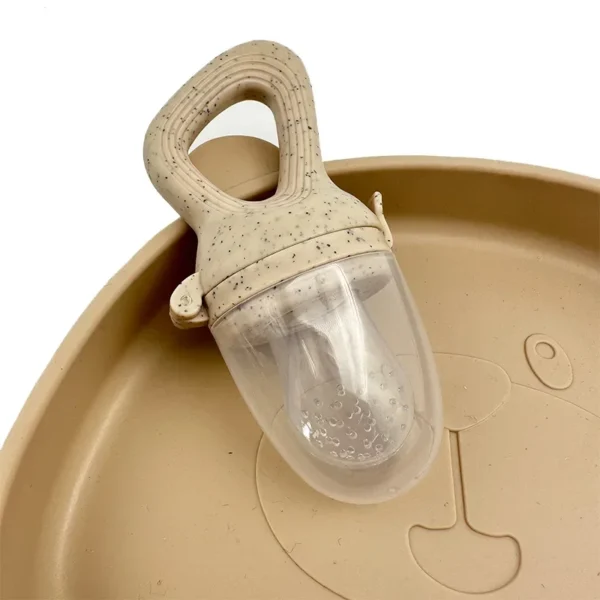5 in 1 Baby Fruit Feeder with Nipple Set Baby Silicone Mesh Bag Pacifier Fruit and Vegetable Feeder Nursing Toddler Teething Toy - Image 4