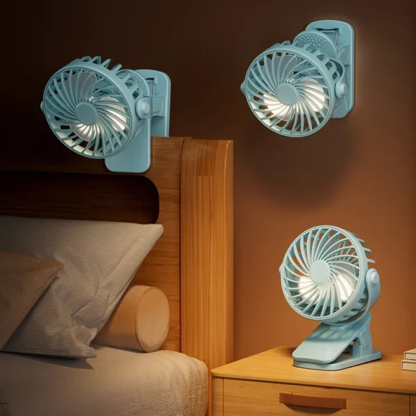Baby Cart Stroller Fans Portable Outdoor Fan Clip Summer Kids Rechargeable Handheld Electric Fan for Home 3 Speeds - Image 5