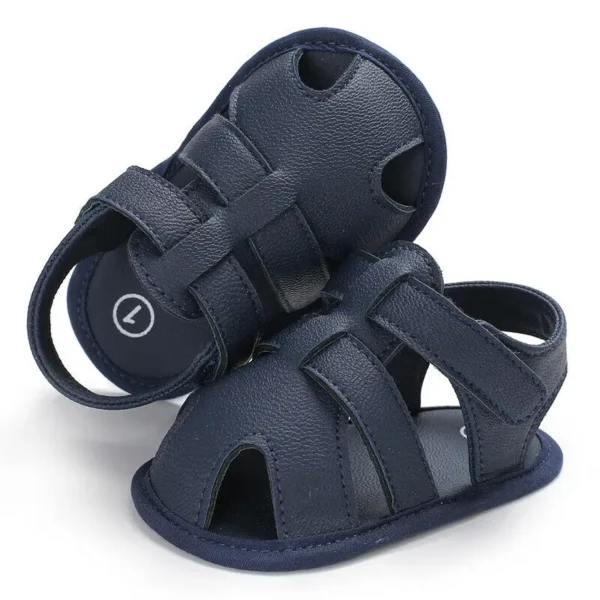 Baby First Walkers Baby 0-18 months Boy Girl Slippers Toddler Kids Nursery School Summer New Leather Shoes - Image 3