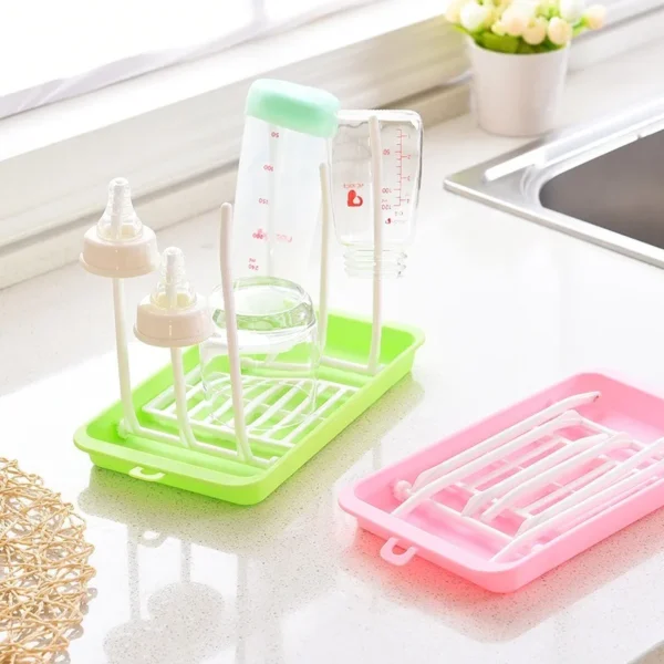 Baby Bottle Drying Rack Creative Multi Functional Lawn Bottle Rack Baby Feeding Assistance Tool Accessories