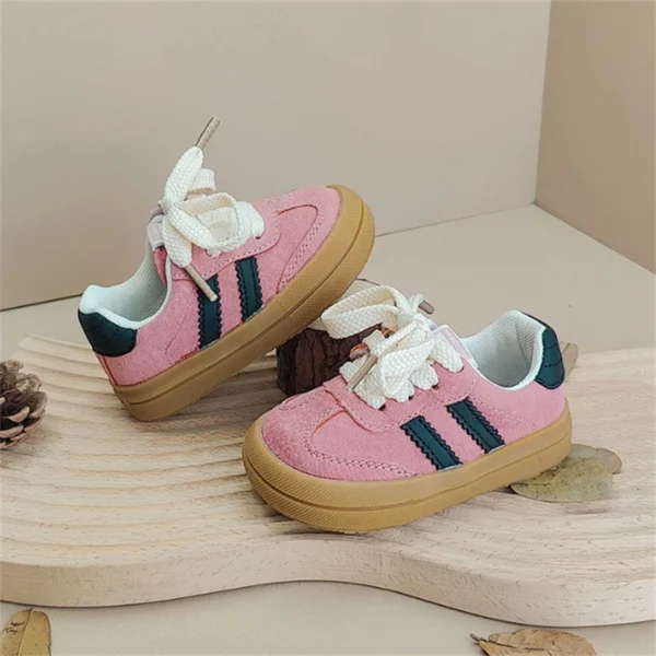 New Spring Autumn Baby Shoes Leather Toddler Kids Sneakers Outdoor Boys Tennis Soft Sole Fashion little Girls Sneakers EU16-25 - Image 3