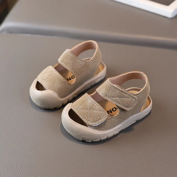Baby Boy Sandals Summer Beach Shoes Soft PU Leather Infant First Walkers 1-3 Years Little Toddler Casual Sport Sandals - Image 2