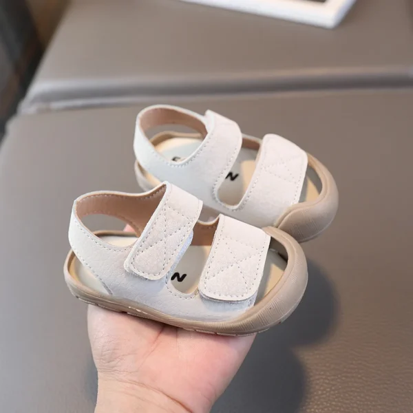 Baby Boy Sandals Summer Beach Shoes Soft PU Leather Infant First Walkers 1-3 Years Little Toddler Casual Sport Sandals - Image 3