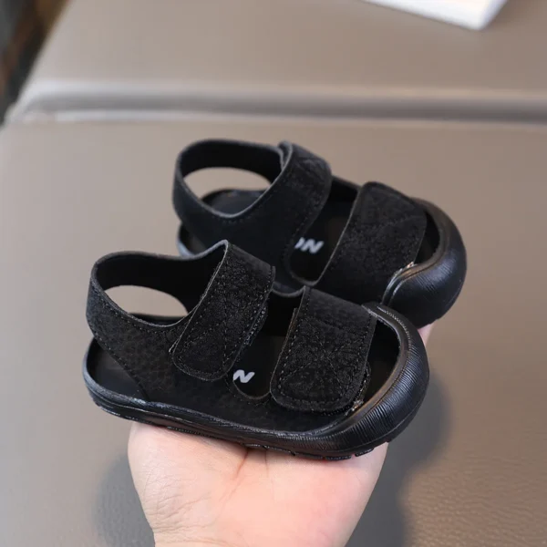 Baby Boy Sandals Summer Beach Shoes Soft PU Leather Infant First Walkers 1-3 Years Little Toddler Casual Sport Sandals - Image 4