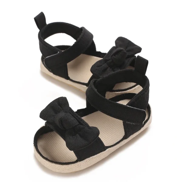 0-18M Baby Cute Butterfly Dew Toe Pre school Summer Sandals Princess Casual Soft Cloth Bottom Non slip Single Shoes Women's - Image 4