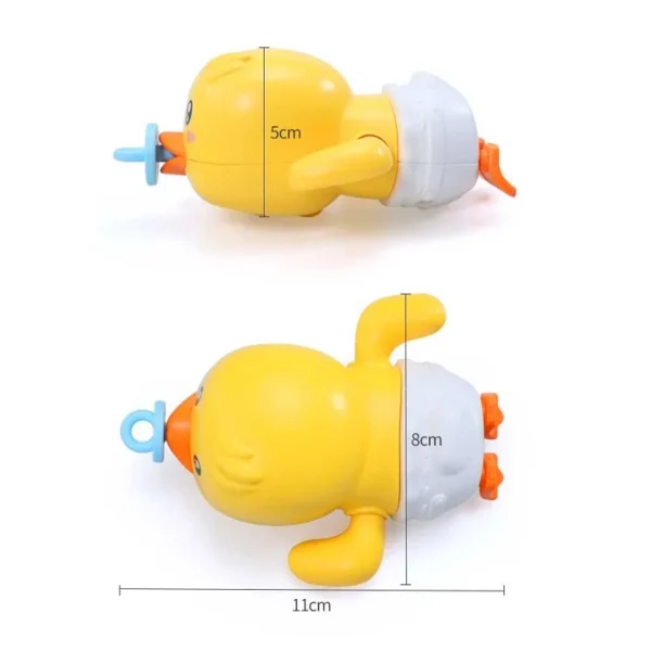 Baby Bath Toys Water Chain Clockwork Bathing Cute Swimming Yellow Duck Toy Toddler Pool Beach Classic Toy For Kids Water Playing - Image 6