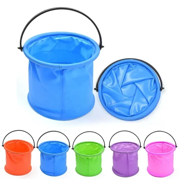 1pc Beach Sand Bucket Toy Collapsible Bucket Gardening Tool Outdoor Pool Play Tool Kids Summer Water Fun Toy Birthday Gift