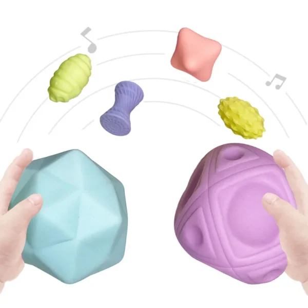 Baby Toys Tactile Play Ball Baby Games 0 12 Months Newborns Educational Sensory Development Toys Soft Touch Hand Grasping Ball - Image 5