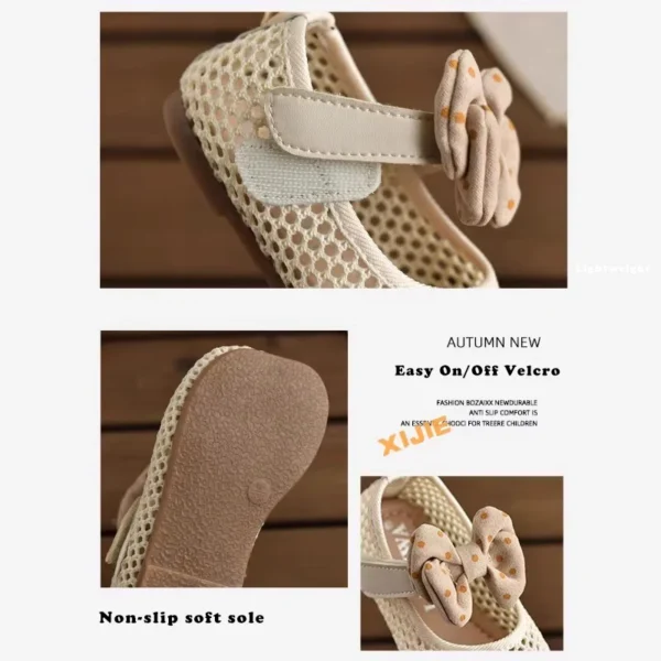 Baby Girl Princess Style Soft Bottom Dress Shoes Girls Summer Mesh Breathable Comfortable Sandals 15-25 - Image 5