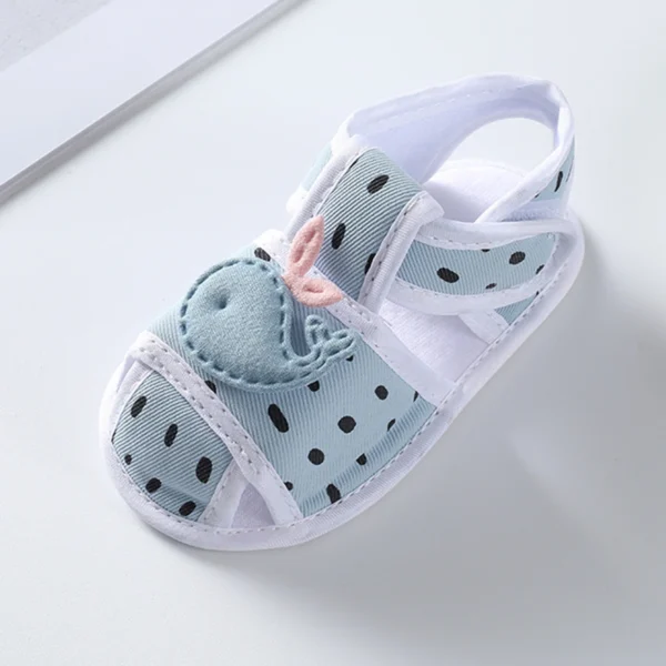 0-12M Newborn Baby Summer Sandals Kids Canvas Shoes Casual Soft Crib Shoes Toddler First Walkers Boys Girls Sandals Crib Newborn - Image 3