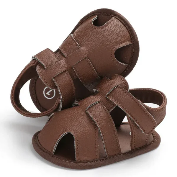 Baby First Walkers Baby 0-18 months Boy Girl Slippers Toddler Kids Nursery School Summer New Leather Shoes - Image 5