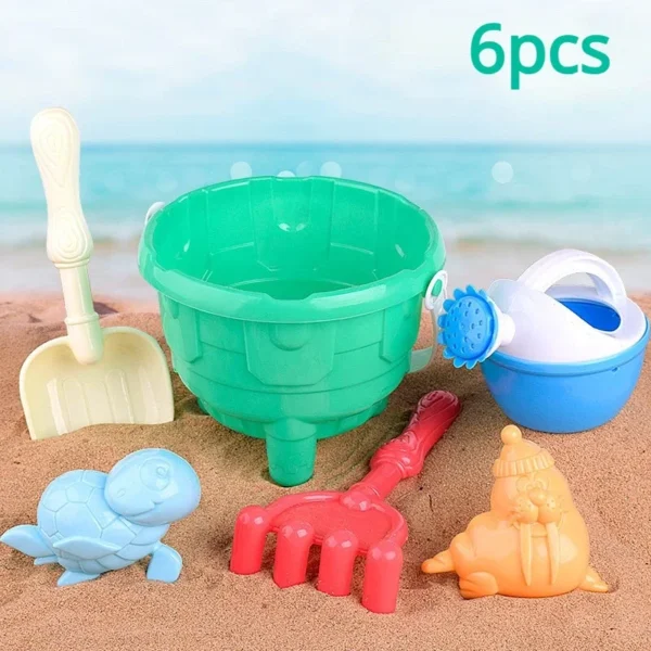 Mini Children's Beach Toy Set Baby Playing In Water And Beach Large Sand Shovel Beach Bucket Sand Digging Tool Toy Random Color - Image 6