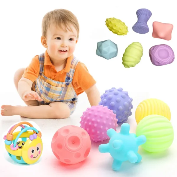 Baby Toys Tactile Play Ball Baby Games 0 12 Months Newborns Educational Sensory Development Toys Soft Touch Hand Grasping Ball - Image 3