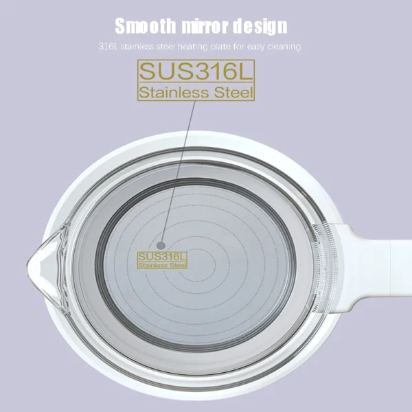 1.2L Thermostatic Milk Kettle 220V Baby Water Warmer,Intelligent Milk Heating Thermos,Constant Temperature Pot - Image 2