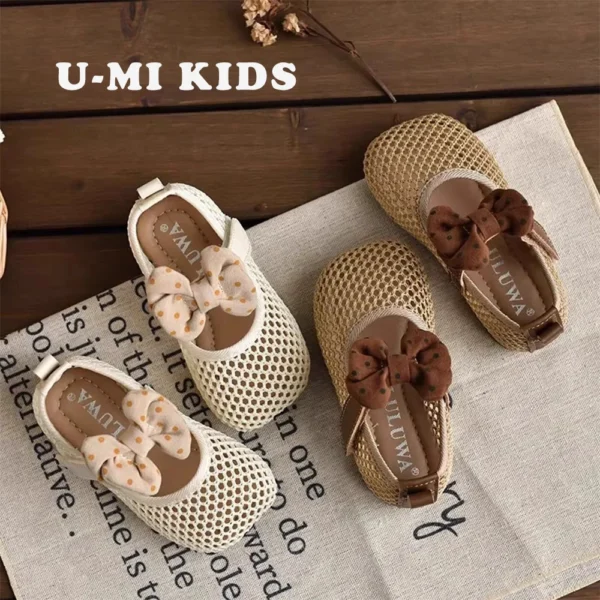 Baby Girl Princess Style Soft Bottom Dress Shoes Girls Summer Mesh Breathable Comfortable Sandals 15-25 - Image 2