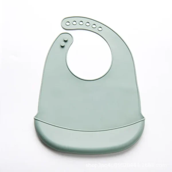 Baby Bib Adjustable Waterproof Bibs Babies Soft Edible Silicone Newborn Saliva Dripping Towel Drooling Children Scarf BPA Free - Image 3